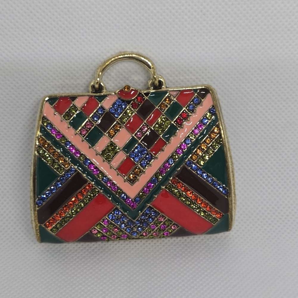 Colorful Purse Brooch - Picture 2 of 6